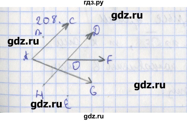 ГДЗ по геометрии 8 класс Мищенко рабочая тетрадь (к учебнику Атанасяна)  задача - 208, Решебник