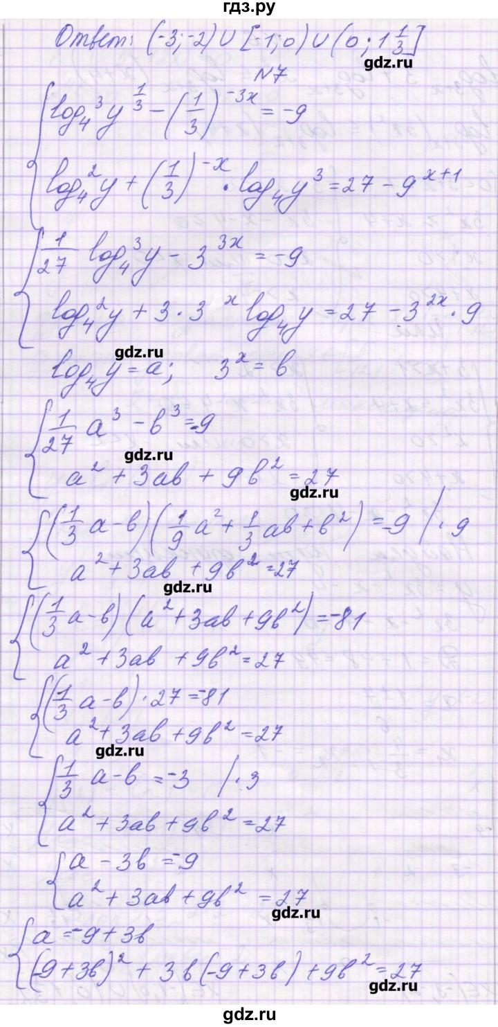 ГДЗ по алгебре 11 класс Глизбург контрольные работы Базовый и углубленный уровень контрольная работа 5. вариант - 2, Решебник