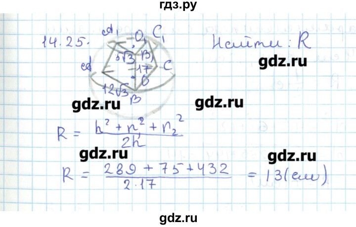 ГДЗ по геометрии 11 класс Мерзляк  Базовый уровень параграф 14 - 14.25, Решебник