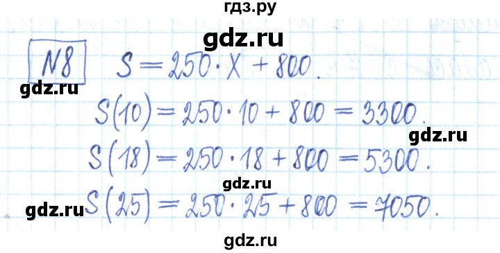 ГДЗ по алгебре 7 класс Мерзляк рабочая тетрадь  параграф 20 - 8, Решебник