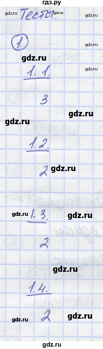 ГДЗ по математике 5 класс Козлов   глава 4 / параграф 3 / тесты. задание - 1, Решебник