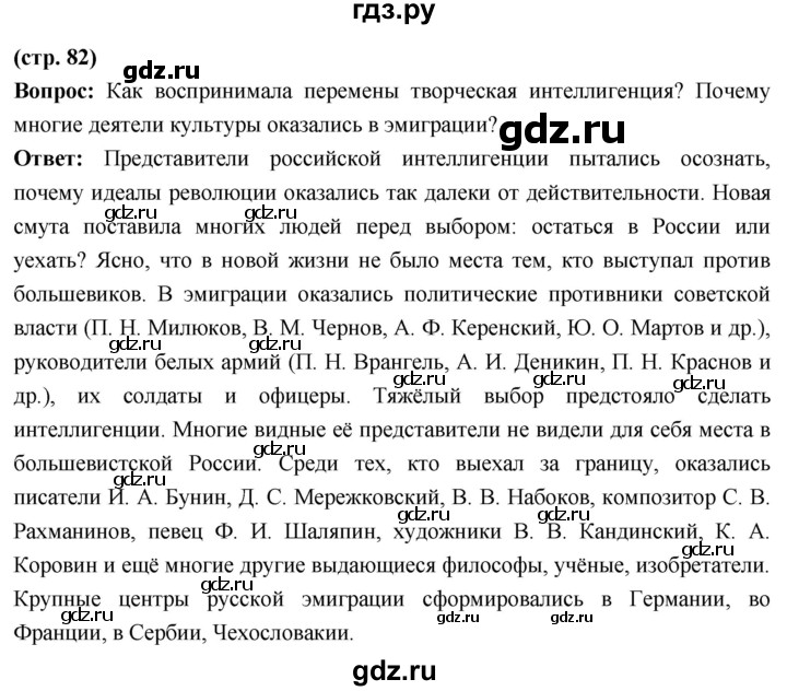ГДЗ по истории 10 класс Волобуев История России страница - 82, Решебник