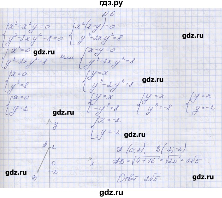 ГДЗ по алгебре 9 класс Звавич дидактические материалы  вариант 2 / С-27 - 6, Решебник 