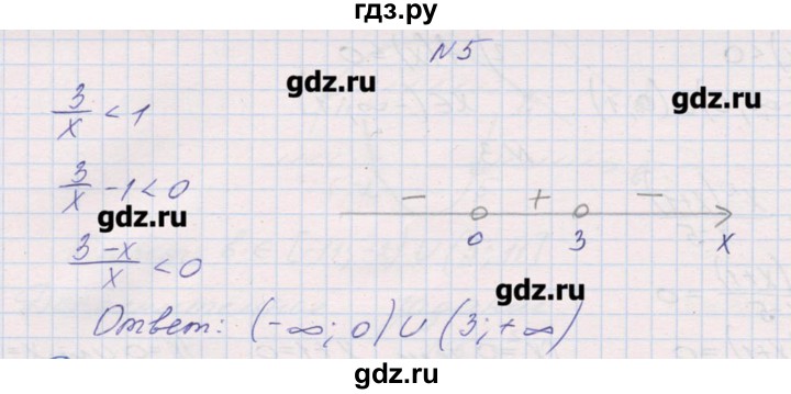 ГДЗ по алгебре 9 класс Звавич дидактические материалы  контрольные работы / К-5 / подготовительный вариант - 5, Решебник 