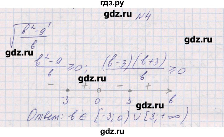 ГДЗ по алгебре 9 класс Звавич дидактические материалы  контрольные работы / К-5 / вариант 1 - 4, Решебник 