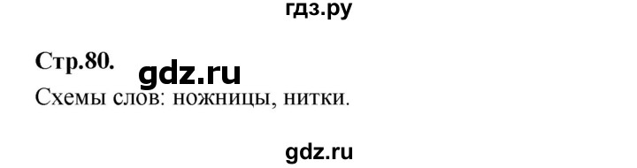 ГДЗ по русскому языку 1 класс Климанова азбука  часть 1. страница - 80, Решебник 2023