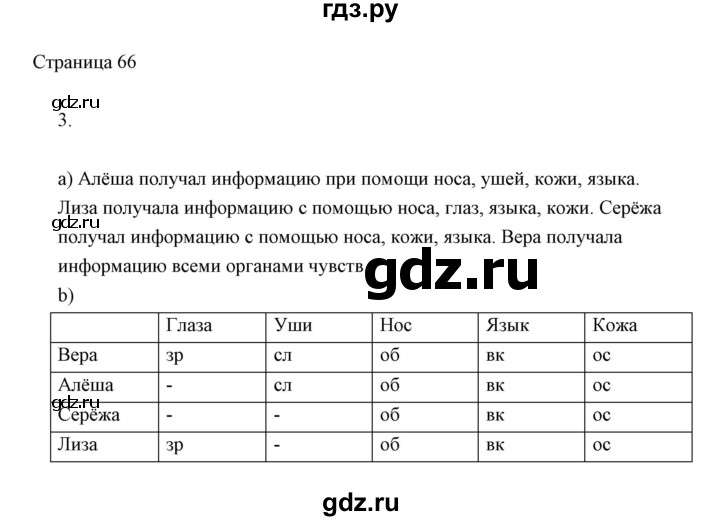 ГДЗ по информатике 2 класс Бененсон часть 1 (страницы) - 66, Решебник