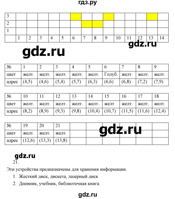 ГДЗ по информатике 2 класс Бененсон часть 2 (страницы) - 18, Решебник