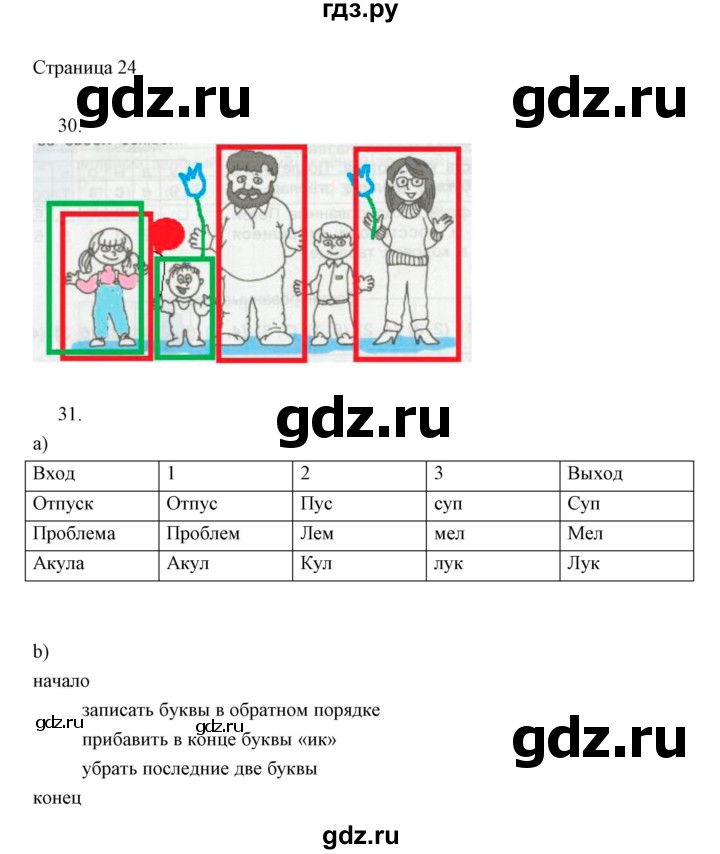 ГДЗ по информатике 2 класс Бененсон часть 2 (страницы) - 24, Решебник