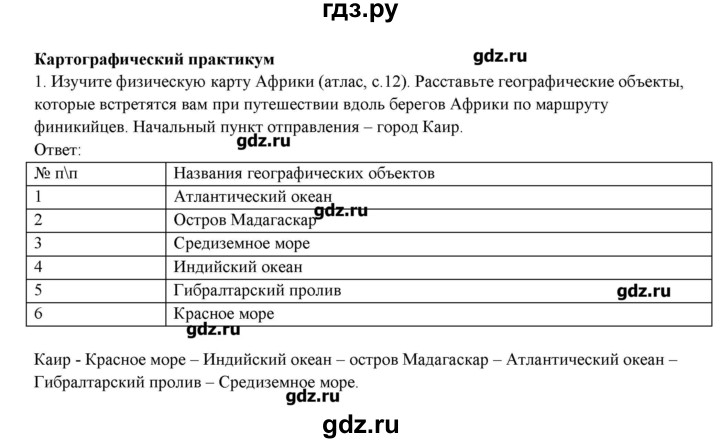 ГДЗ по географии 5 класс Молодцов тетрадь-практикум  страница - 30, Решебник