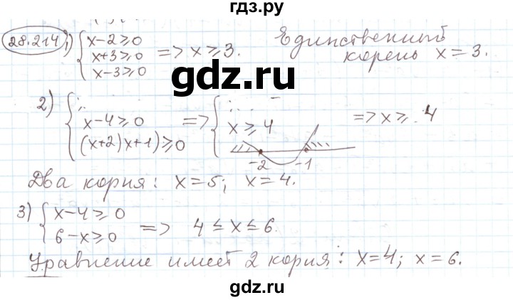 ГДЗ по алгебре 11 класс Мерзляк  Углубленный уровень параграф 28 - 28.214, Решебник