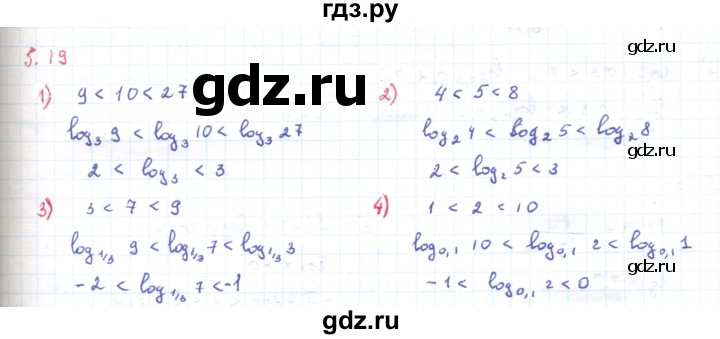ГДЗ по алгебре 11 класс Мерзляк  Углубленный уровень параграф 5 - 5.19, Решебник