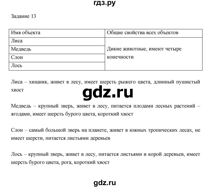 ГДЗ по информатике 3 класс Матвеева рабочая тетрадь  §11 - 13, Решебник №1