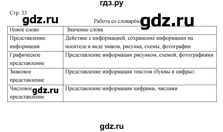 ГДЗ по информатике 3 класс Матвеева рабочая тетрадь  §6 - 10, Решебник №1