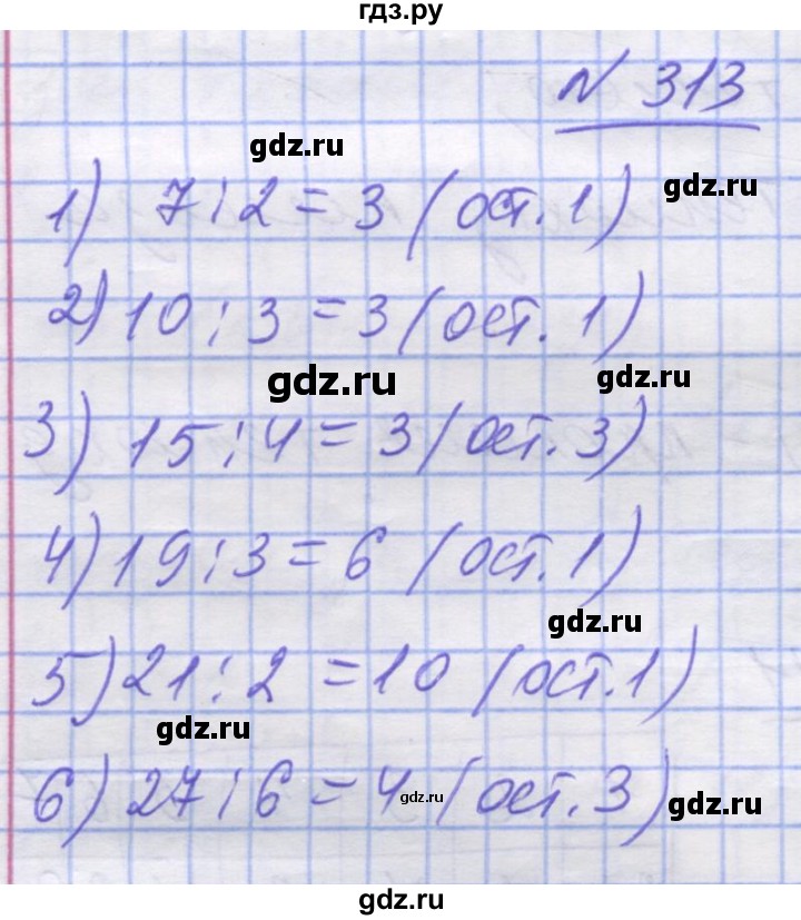 ГДЗ по математике 5 класс Истер   вправа - 313, Решебник №1