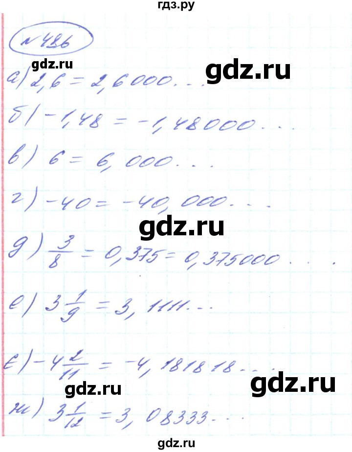 ГДЗ по алгебре 8 класс Кравчук   вправа - 486, Решебник