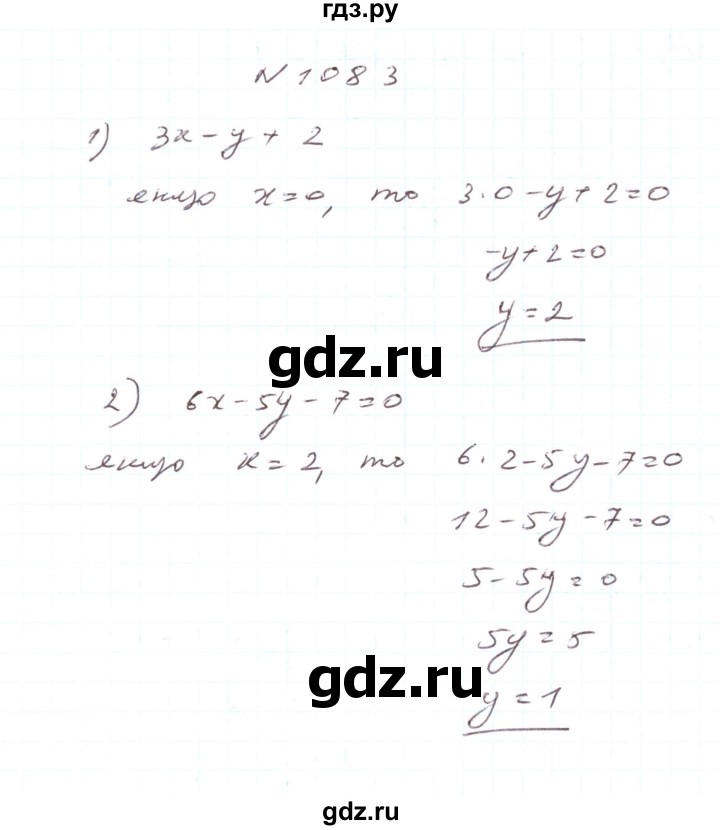 ГДЗ по алгебре 7 класс Тарасенкова   вправа - 1083, Решебник