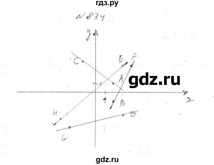 ГДЗ по алгебре 7 класс Тарасенкова   вправа - 834, Решебник