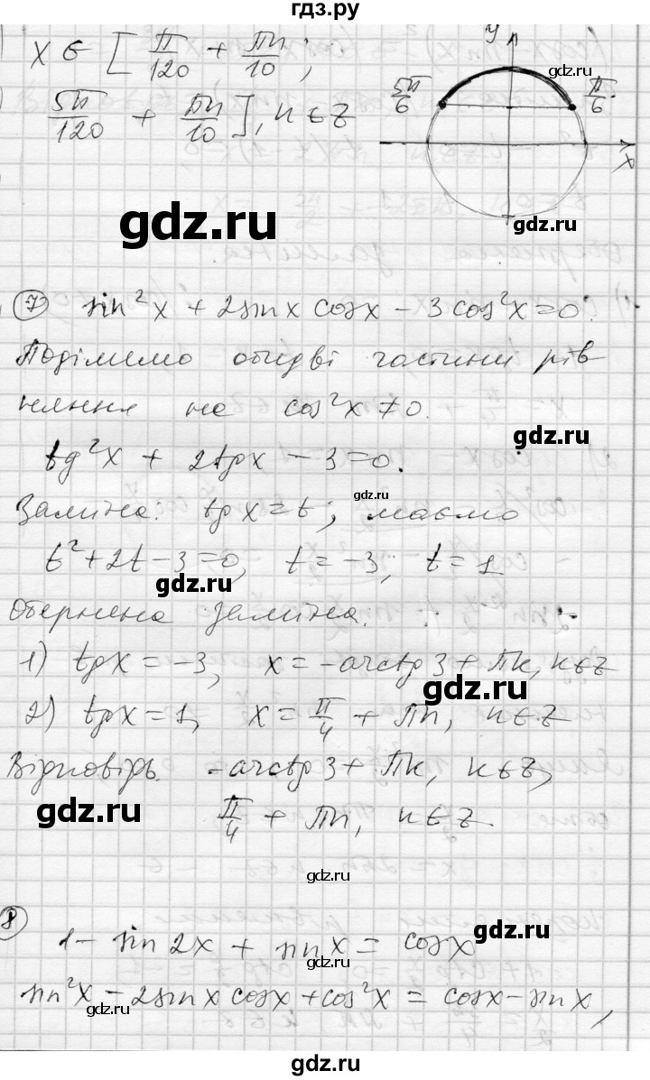 ГДЗ по алгебре 10 класс Скляренко комплексная тетрадь для контроля знаний Академический уровень сторінка - 58, Решебник
