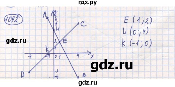 ГДЗ по математике 6 класс Алдамуратова   упражнение - 1092, Решебник