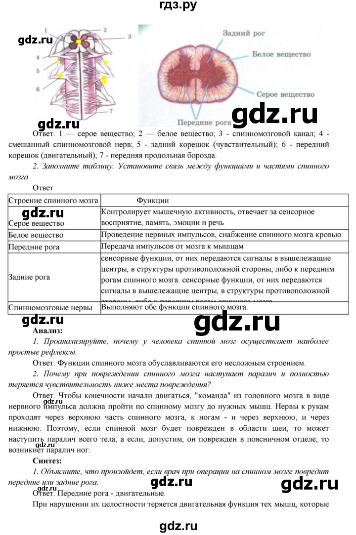 ГДЗ по биологии 7 класс Соловьева   страница - 143, Решебник