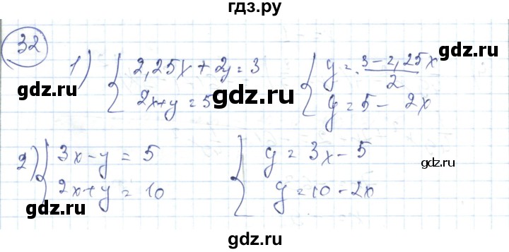 ГДЗ по алгебре 7 класс Абылкасымова   повторение курса - 32, Решебник