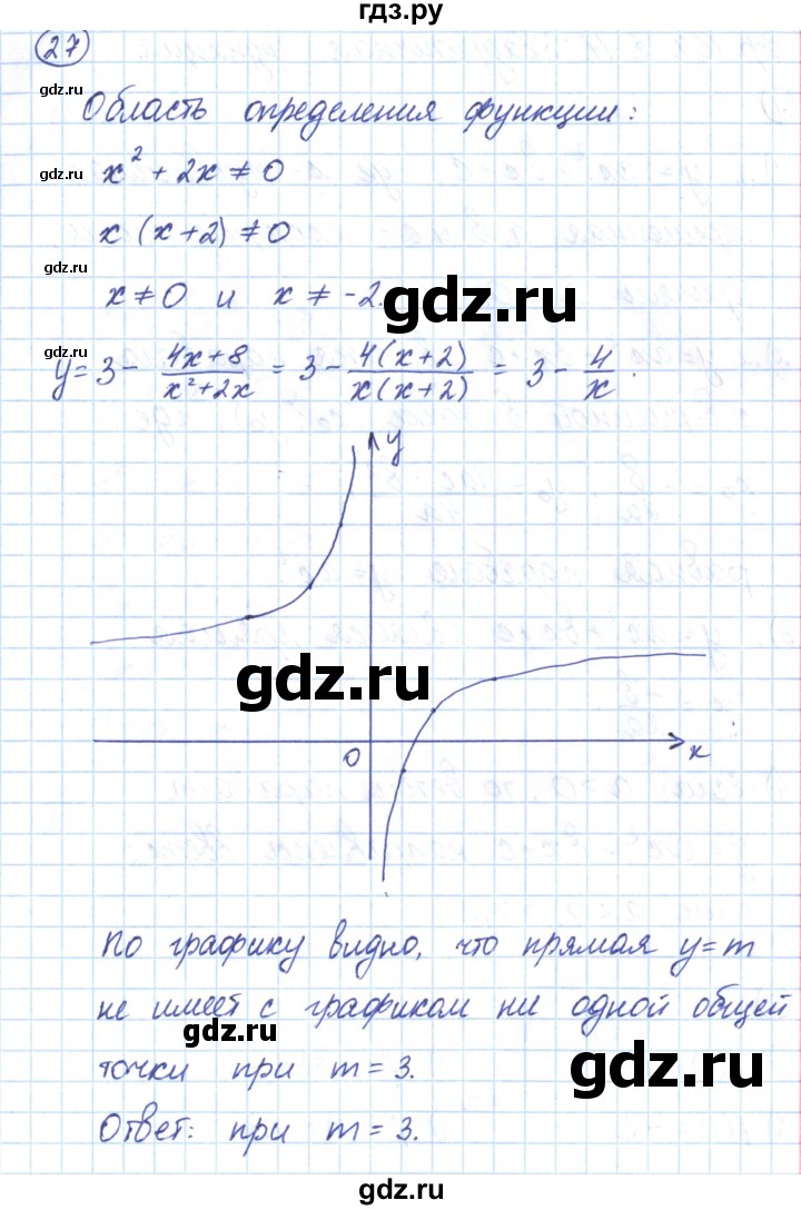 ГДЗ по алгебре 9 класс Мерзляк рабочая тетрадь  параграф 10 - 27, Решебник
