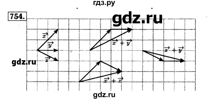 ГДЗ по геометрии 8 класс  Атанасян   задача - 754, Решебник №1 к учебнику 2018