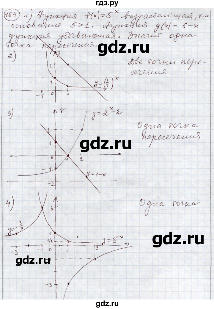 ГДЗ по алгебре 11 класс Абылкасымова   упражнение - 164, Решебник