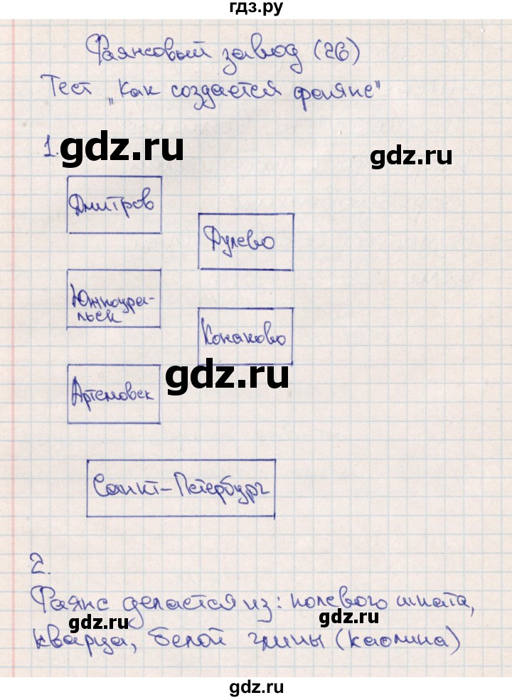 ГДЗ по технологии 4 класс Роговцева рабочая тетрадь  страница - 26, Решебник (2012)
