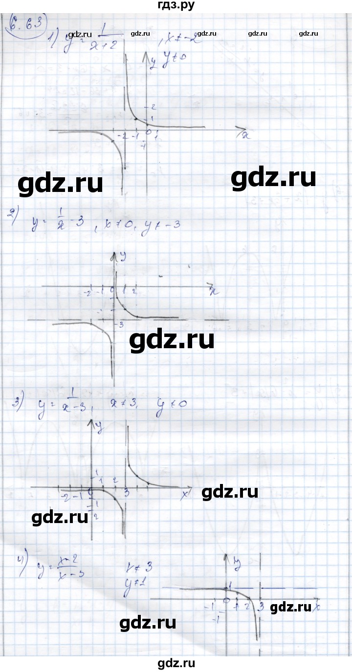 ГДЗ по алгебре 9 класс Шыныбеков   раздел 6 - 6.63, Решебник