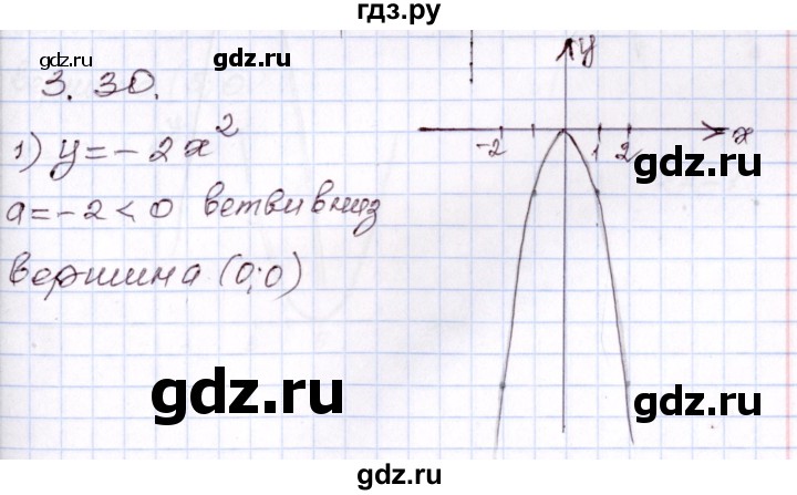 ГДЗ по алгебре 8 класс Шыныбеков   раздел 3 - 3.30, Решебник