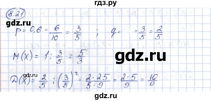 ГДЗ по алгебре 10 класс Шыныбеков   раздел 8 - 8.21, Решебник