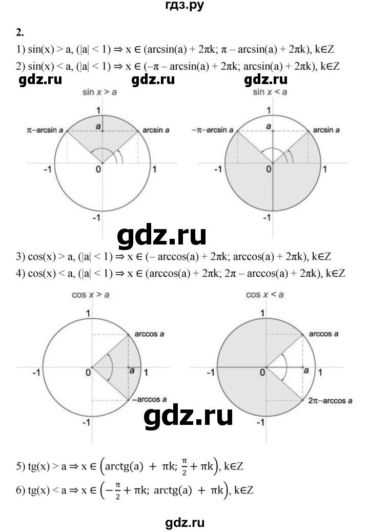 ГДЗ по алгебре 10 класс Шыныбеков   вопросы - стр.101, Решебник