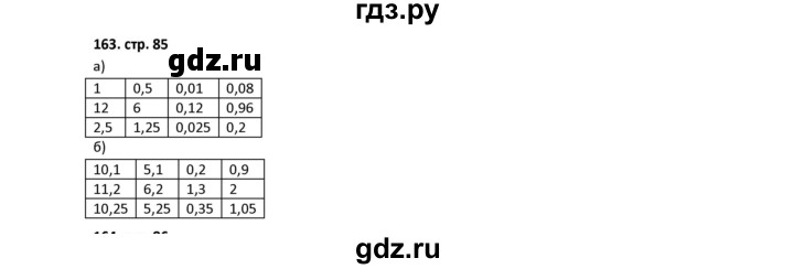 ГДЗ по математике 5 класс Лебединцева рабочая тетрадь  тетрадь 1 - 163, Решебник