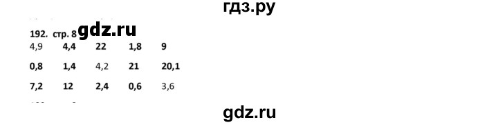 ГДЗ по математике 5 класс Лебединцева рабочая тетрадь  тетрадь 2 - 192, Решебник