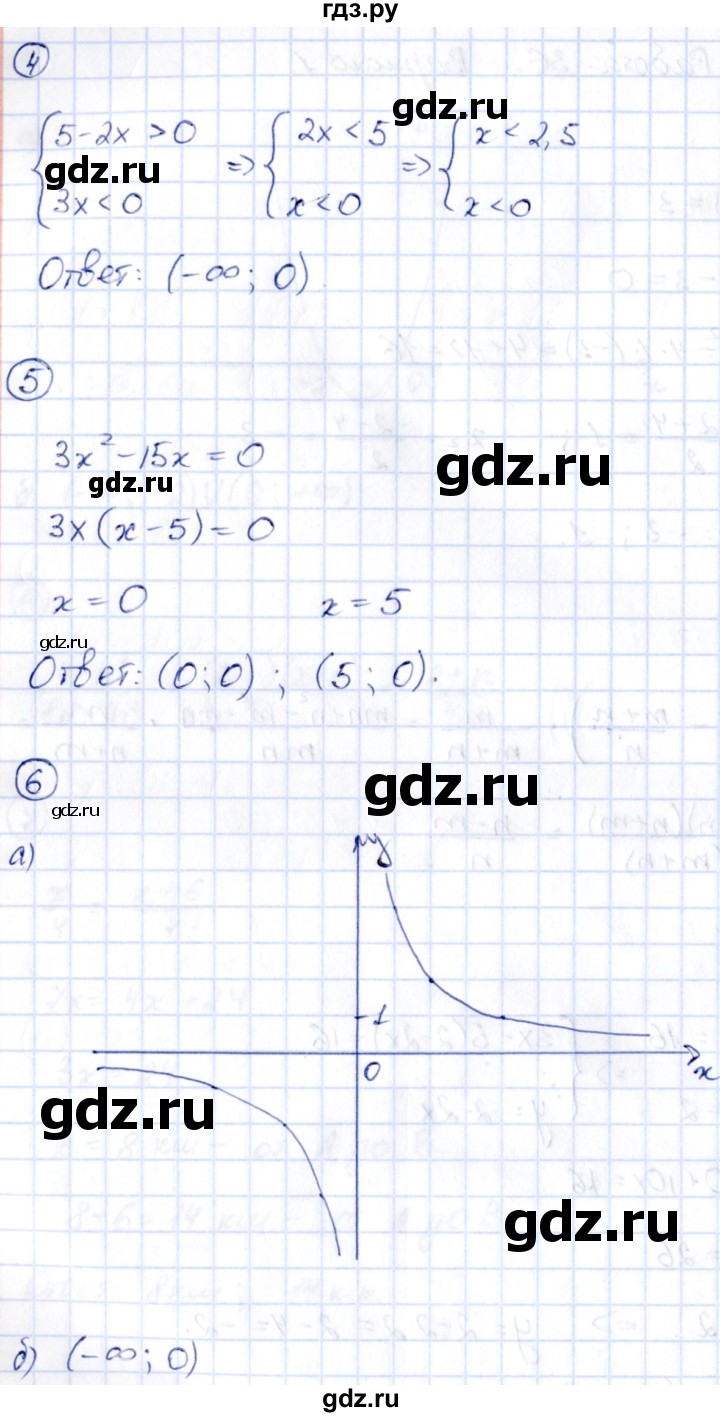 ГДЗ по алгебре 9 класс Кузнецова сборник заданий  раздел 1 / работа 37. вариант - 1, Решебник