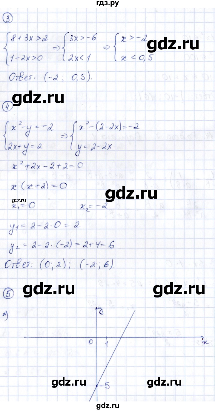 ГДЗ по алгебре 9 класс Кузнецова сборник заданий  раздел 1 / работа 7. вариант - 1, Решебник
