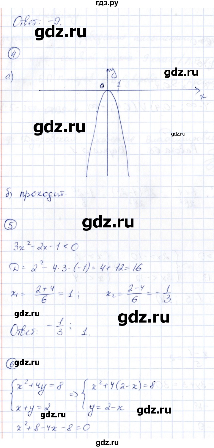 ГДЗ по алгебре 9 класс Кузнецова сборник заданий  раздел 1 / работа 68. вариант - 1, Решебник