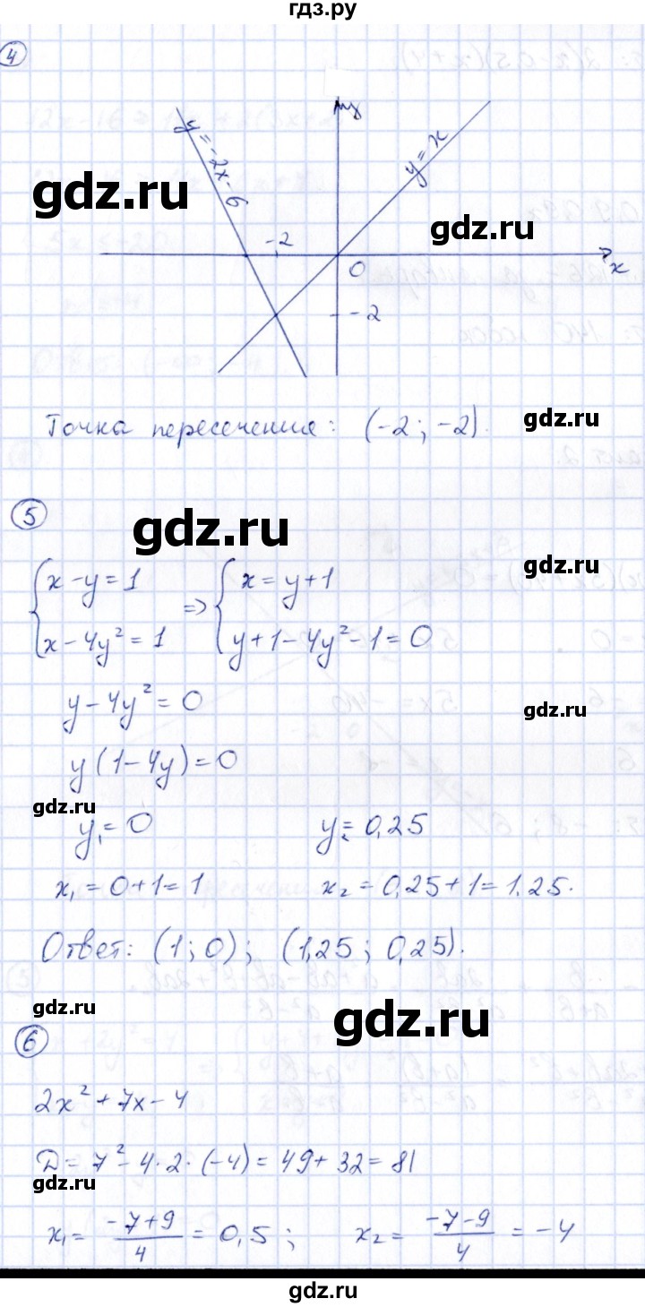 ГДЗ по алгебре 9 класс Кузнецова сборник заданий  раздел 1 / работа 69. вариант - 1, Решебник