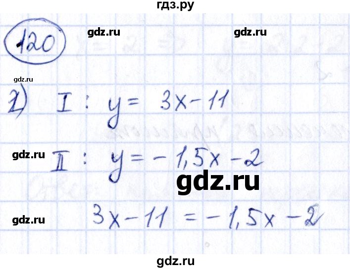 ГДЗ по алгебре 9 класс Кузнецова сборник заданий  раздел 2 - 120, Решебник