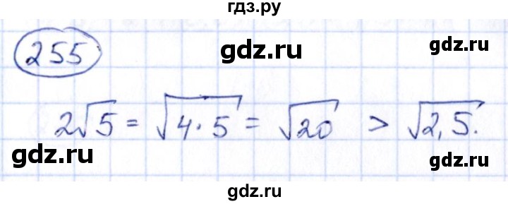 ГДЗ по алгебре 9 класс Кузнецова сборник заданий  задания - 255, Решебник