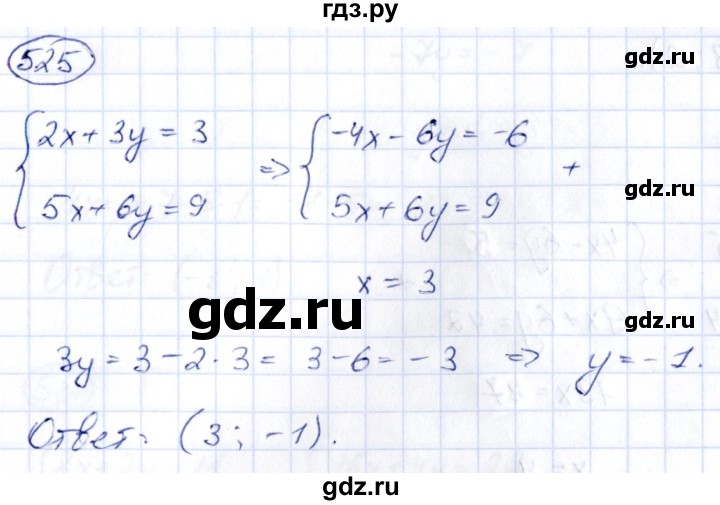 ГДЗ по алгебре 9 класс Кузнецова сборник заданий  задания - 525, Решебник