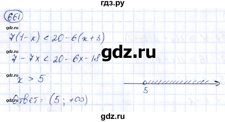 ГДЗ по алгебре 9 класс Кузнецова сборник заданий  задания - 661, Решебник