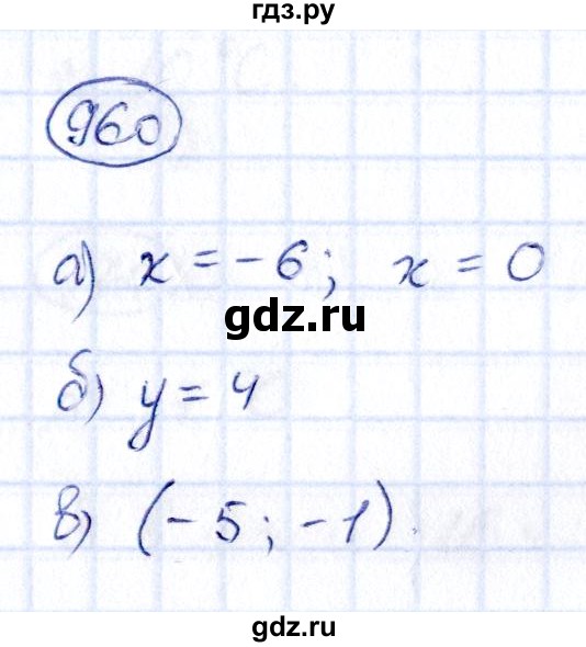 ГДЗ по алгебре 9 класс Кузнецова сборник заданий  задания - 960, Решебник