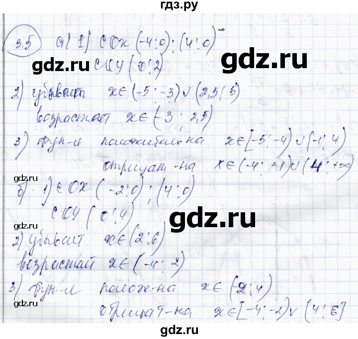 ГДЗ по алгебре 10 класс Абылкасымова   §3 - 3.5, Решебник