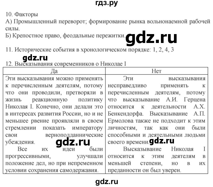 ГДЗ по истории 9 класс Чернова рабочая тетрадь  часть 1. страница - 62, Решебник