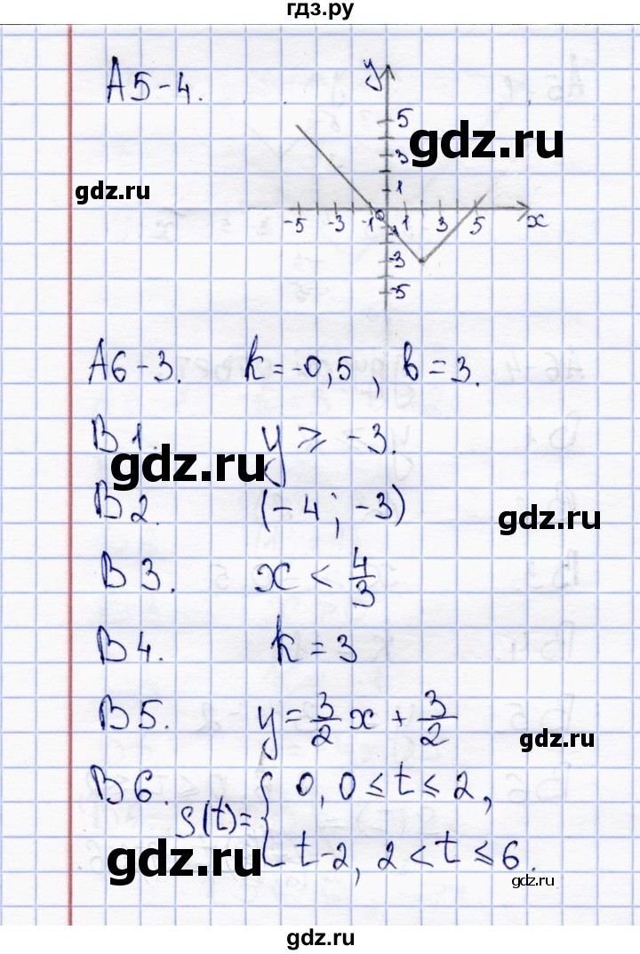 ГДЗ по алгебре 8 класс  Журавлев тесты (к учебнику Никольского)  тест / тест 6 (вариант) - 3, Решебник