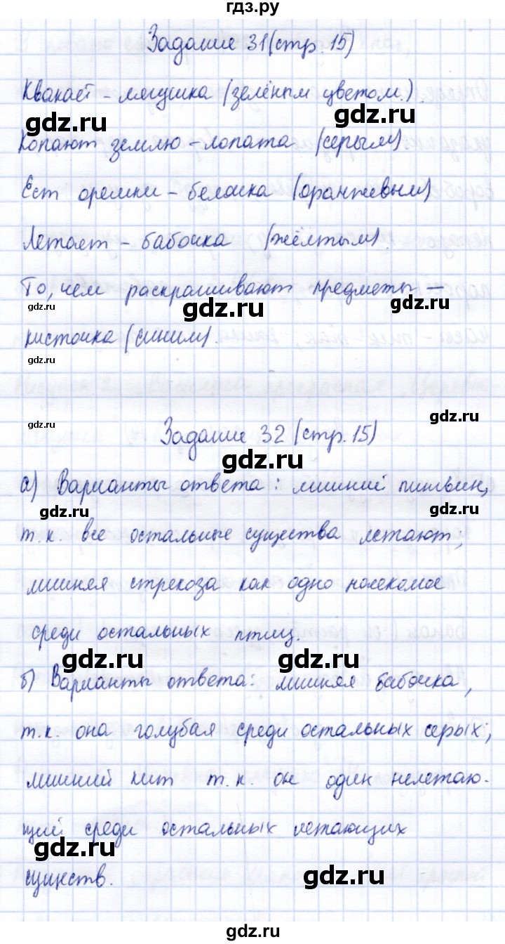 ГДЗ по информатике 2 класс Горячев   часть 1. страница - 15, Решебник