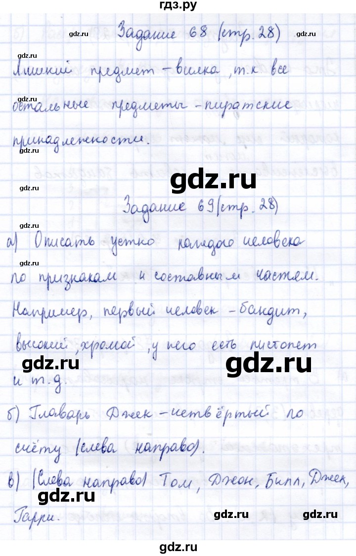 ГДЗ по информатике 2 класс Горячев   часть 1. страница - 28, Решебник